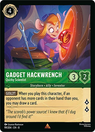 Gadget Hackwrench - Quirky Scientist (99/204) [Reign of Jafar] (ONLINE ORDER ONLY)