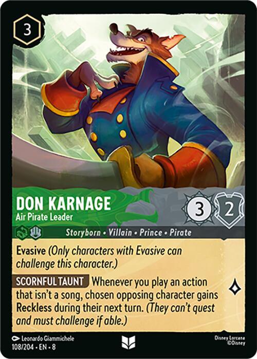 Don Karnage - Air Pirate Leader (108/204) [Reign of Jafar] (ONLINE ORDER ONLY)