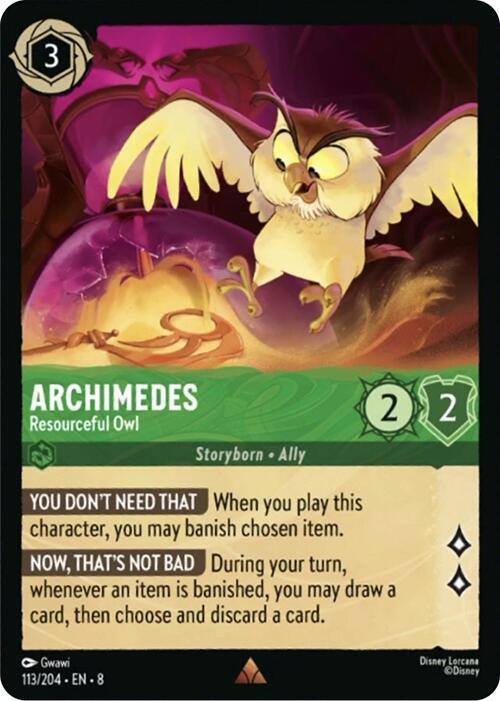 Archimedes - Resourceful Owl (113/204) [Reign of Jafar] (ONLINE ORDER ONLY)