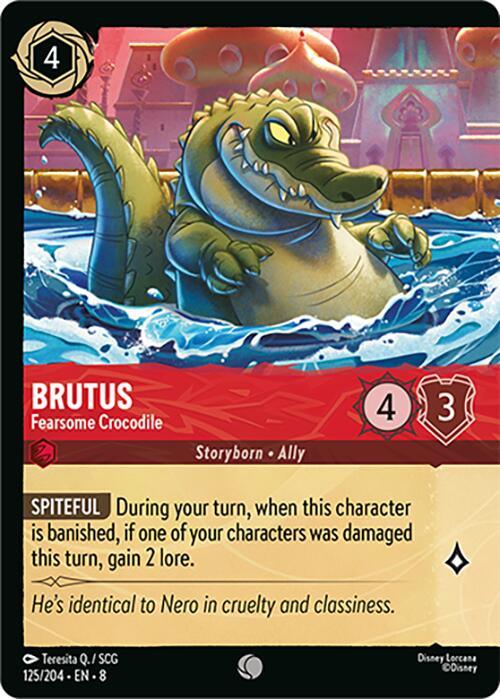 Brutus - Fearsome Crocodile (125/204) [Reign of Jafar] (ONLINE ORDER ONLY)