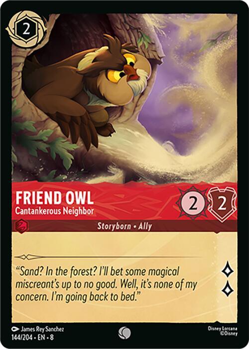 Friend Owl - Cantankerous Neighbor (144/204) [Reign of Jafar] (ONLINE ORDER ONLY)
