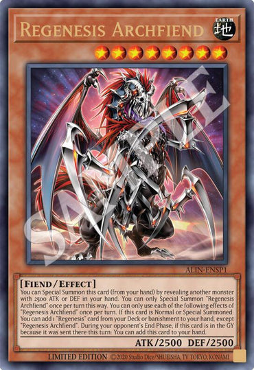 Regenesis Archfiend [ALIN-ENSP1] Ultra Rare (ONLINE ORDER ONLY)