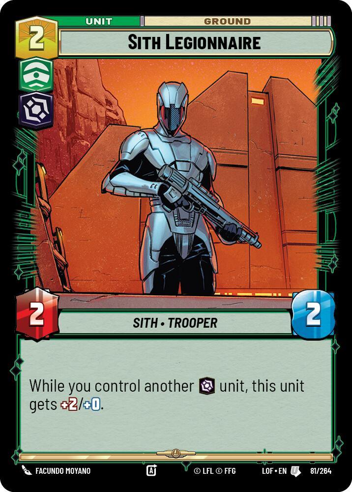 Sith Legionnaire (81/264) (81/264) [Legends of the Force] (ONLINE ORDER ONLY)