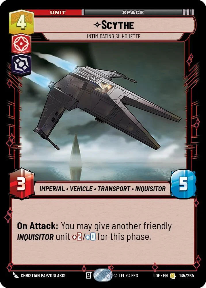 Scythe - Intimidating Silhouette (135/264) (135/264) [Legends of the Force] (ONLINE ORDER ONLY)