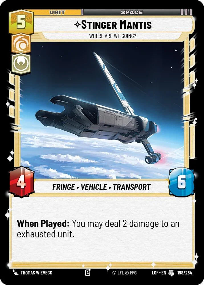 Stinger Mantis - Where Are We Going? (198/264) (198/264) [Legends of the Force] (ONLINE ORDER ONLY)