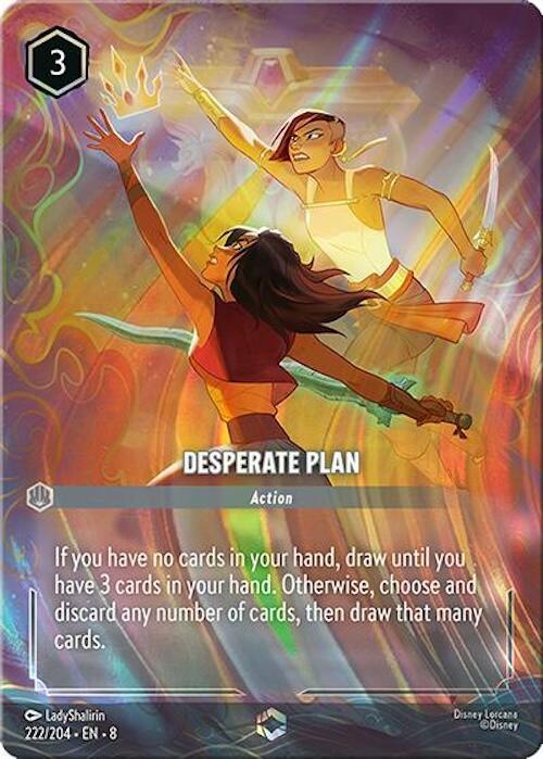 Desperate Plan (Enchanted) (222/204) [Reign of Jafar] (ONLINE ORDER ONLY)
