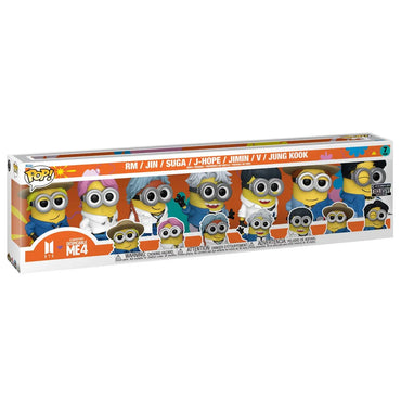 Despicable Me 4 Minions x BTS Funko Pop! Vinyl Figure 7-Pack - Entertainment Earth Exclusive (ONLINE ORDER ONLY)