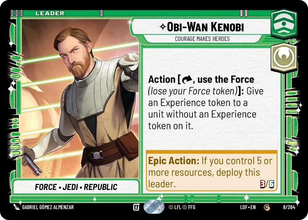 Obi-Wan Kenobi - Courage Makes Heroes (008/264) (008/264) [Legends of the Force] (ONLINE ORDER ONLY)
