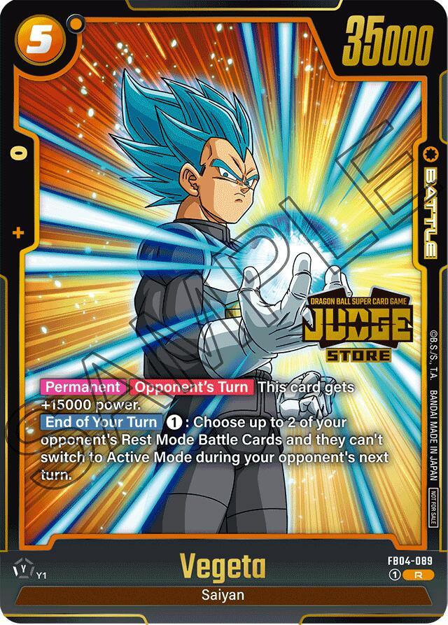 Vegeta (Judge Pack 03 - Store Judge) [Fusion World Tournament Cards] (ONLINE ORDER ONLY)