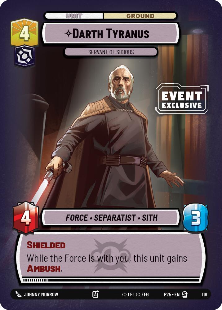 Darth Tyranus (118) - Servant of Sidious (118) [Miscellaneous] (ONLINE ORDER ONLY)