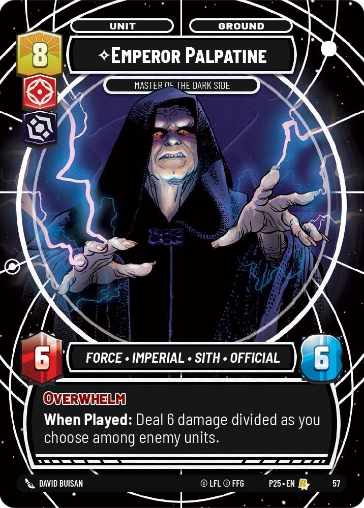 Emperor Palpatine (57) - Master of the Dark Side (57) [Store Showdown Promos] (ONLINE ORDER ONLY)