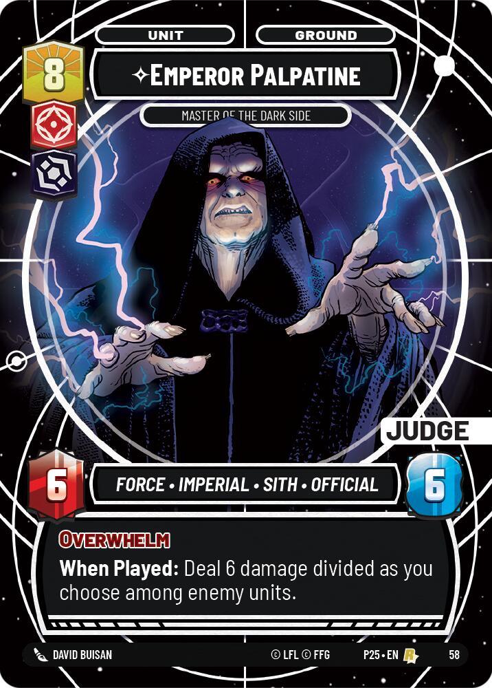 Emperor Palpatine (58) - Master of the Dark Side (58) [Judge Promos] (ONLINE ORDER ONLY)
