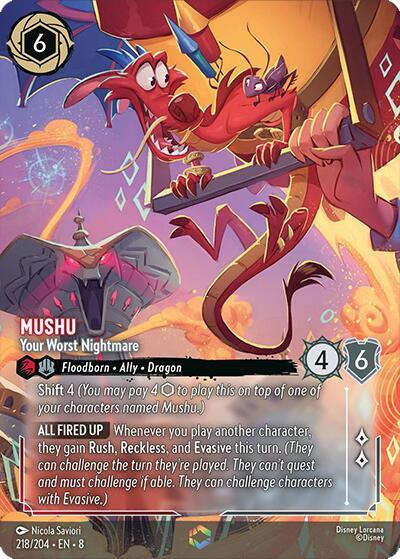 Mushu - Your Worst Nightmare (Enchanted) (218/204) [Reign of Jafar] (ONLINE ORDER ONLY)