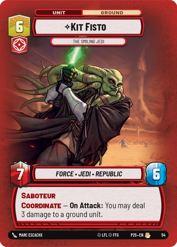 Kit Fisto (54) - The Smiling Jedi (54) [Store Showdown Promos] (ONLINE ORDER ONLY)
