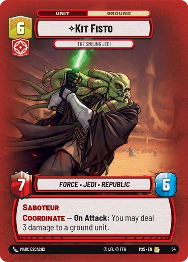 Kit Fisto (54) - The Smiling Jedi (54) [Store Showdown Promos] (ONLINE ORDER ONLY)