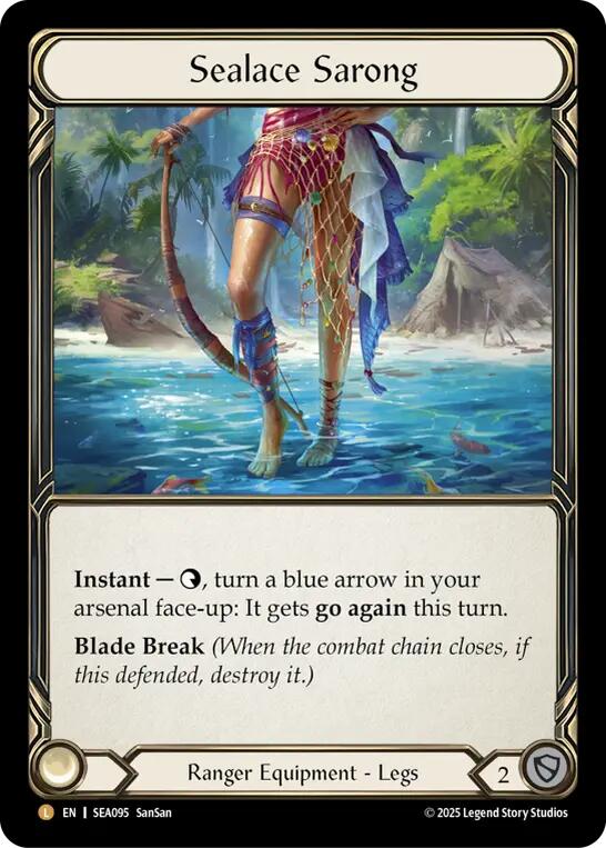 Sealace Sarong [SEA095] (High Seas)  Rainbow Foil