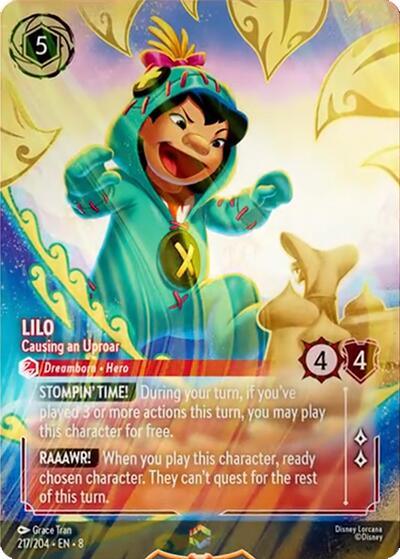 Lilo - Causing an Uproar (Enchanted) (217/204) [Reign of Jafar] (ONLINE ORDER ONLY)