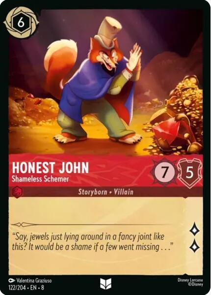 Honest John - Shameless Schemer (122/204) [Reign of Jafar] (ONLINE ORDER ONLY)