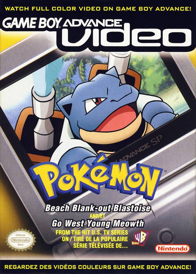 GBA Video Pokemon Beach Blank-out Blastoise and Go West Young Meowth (Gameboy Advance) (ONLINE ORDER ONLY)