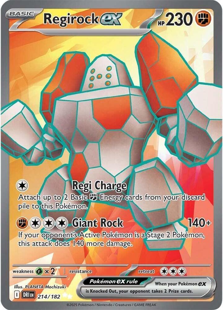 Regirock ex (214/182) [Scarlet & Violet: Destined Rivals] (ONLINE ORDER ONLY)