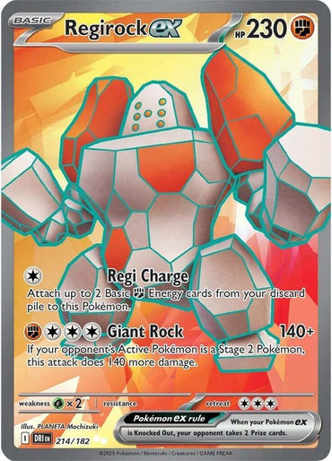 Regirock ex (214/182) [Scarlet & Violet: Destined Rivals] (ONLINE ORDER ONLY)