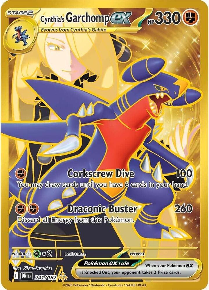 Cynthia's Garchomp ex (241/182) [Scarlet & Violet: Destined Rivals] (ONLINE ORDER ONLY)