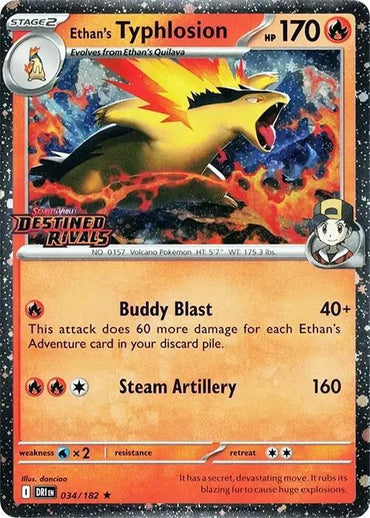 Ethan's Typhlosion (034/182) (Destined Rivals Stamp) [Scarlet & Violet: Destined Rivals] (ONLINE ORDER ONLY)
