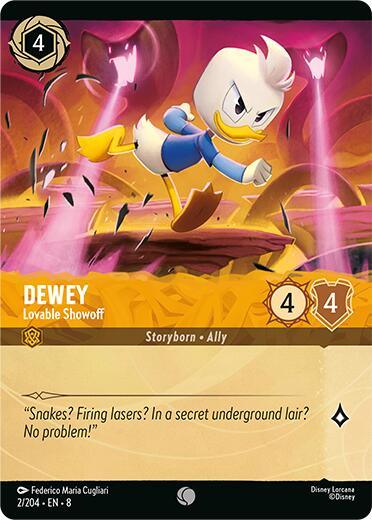 Dewey - Lovable Showoff (Foil) (2/204) [Reign of Jafar] (ONLINE ORDER ONLY)