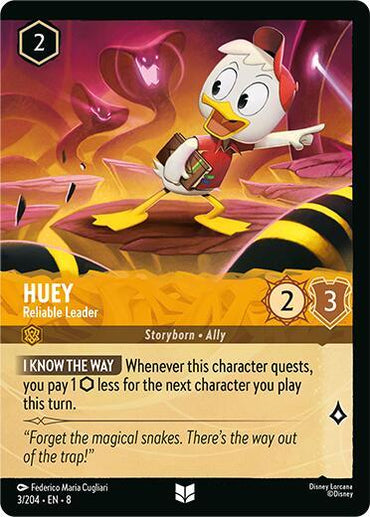 Huey - Reliable Leader (Foil) (3/204) [Reign of Jafar] (ONLINE ORDER ONLY)