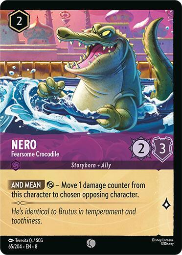 Nero - Fearsome Crocodile (Foil) (65/204) [Reign of Jafar] (ONLINE ORDER ONLY)