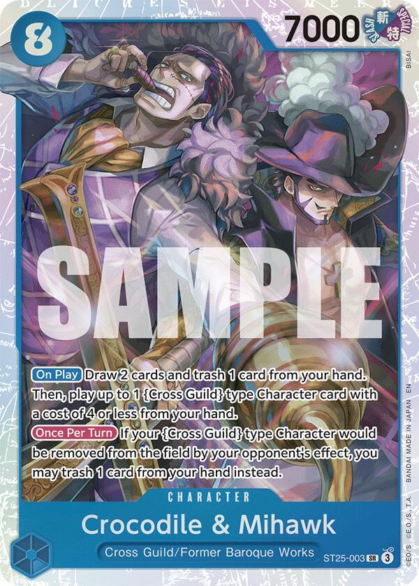 Crocodile & Mihawk [Starter Deck: Blue Buggy] (ONLINE ORDER ONLY)