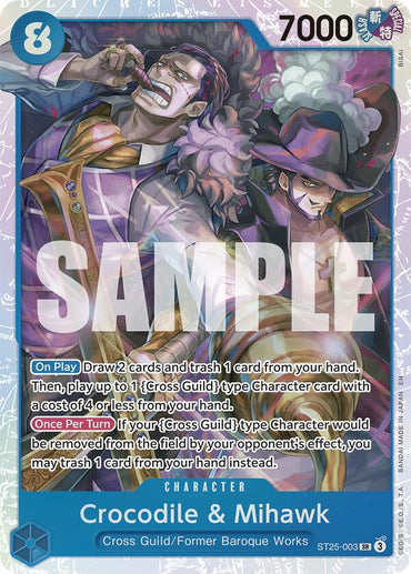 Crocodile & Mihawk [Starter Deck: Blue Buggy] (ONLINE ORDER ONLY)