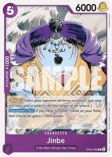 Jinbe (Reprint) [Starter Deck: Purple/Black Monkey.D.Luffy] (ONLINE ORDER ONLY)