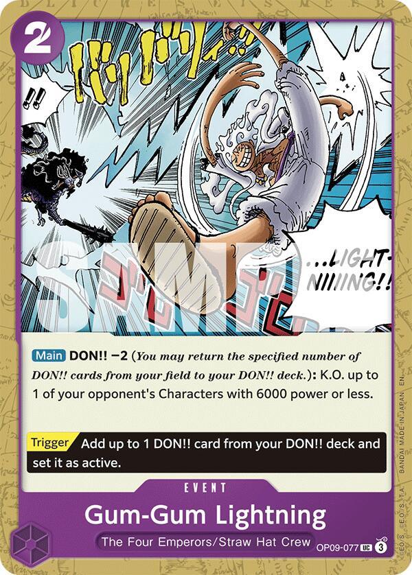 Gum-Gum Lightning (Reprint) [Starter Deck: Purple/Black Monkey.D.Luffy] (ONLINE ORDER ONLY)