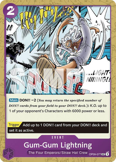 Gum-Gum Lightning (Reprint) [Starter Deck: Purple/Black Monkey.D.Luffy] (ONLINE ORDER ONLY)