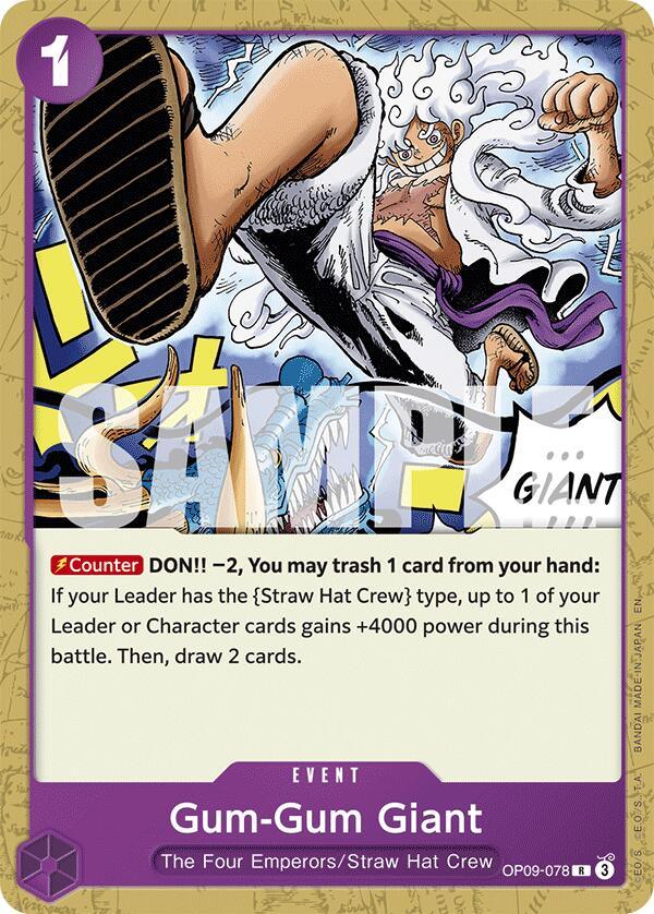 Gum-Gum Giant (Reprint) [Starter Deck: Purple/Black Monkey.D.Luffy] (ONLINE ORDER ONLY)