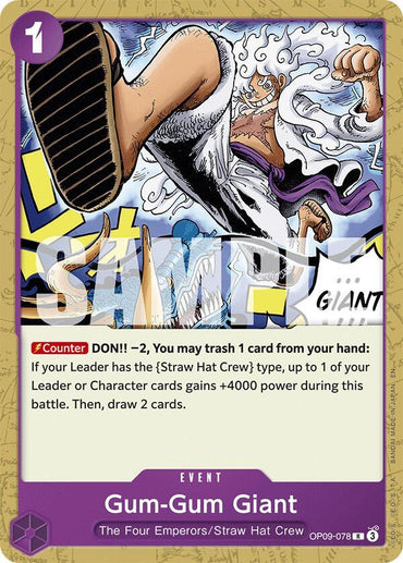 Gum-Gum Giant (Reprint) [Starter Deck: Purple/Black Monkey.D.Luffy] (ONLINE ORDER ONLY)