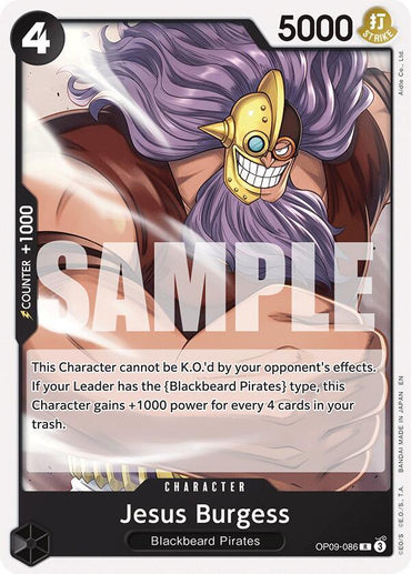 Jesus Burgess (Reprint) [Starter Deck: Black Marshall.D.Teach] (ONLINE ORDER ONLY)