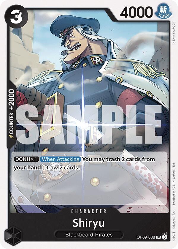 Shiryu (Reprint) [Starter Deck: Black Marshall.D.Teach] (ONLINE ORDER ONLY)