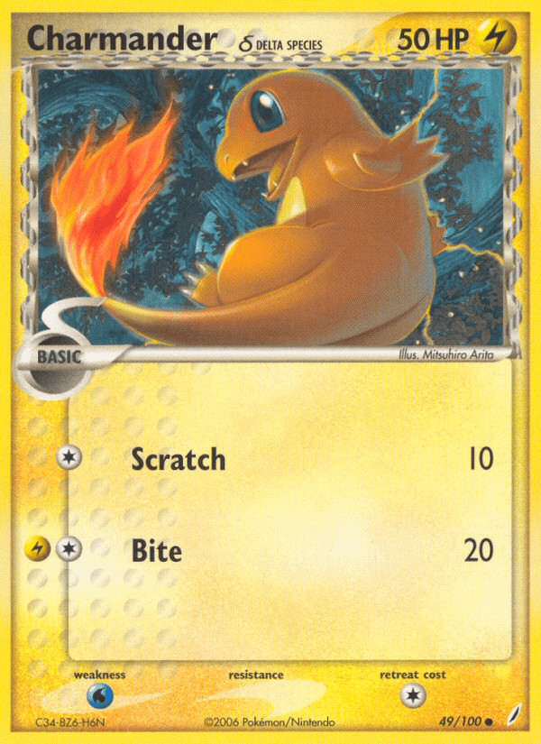Charmander (49/100) (Delta Species) [EX: Crystal Guardians] (Online Only)