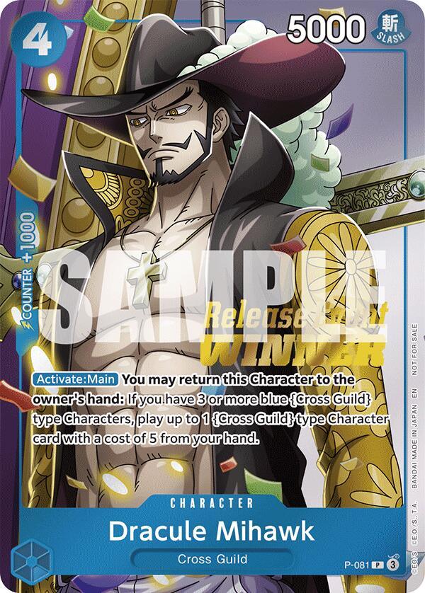 Dracule Mihawk (A Fist of Divine Speed Release Event Winner) [One Piece Promotion Cards] (ONLINE ORDER ONLY)