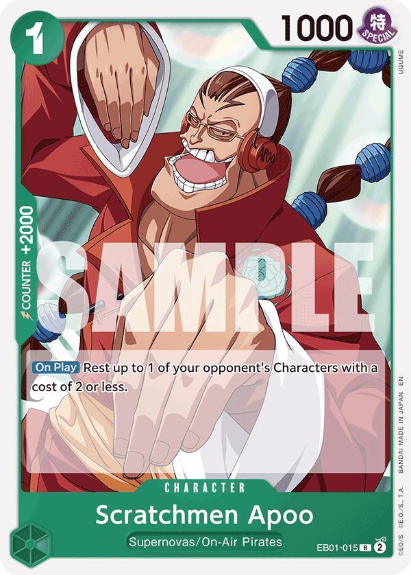 Scratchmen Apoo (Reprint) [Starter Deck: GREEN Jewelry Bonney] (ONLINE ORDER ONLY)