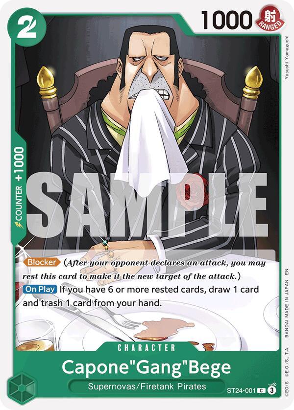 Capone"Gang"Bege [Starter Deck: GREEN Jewelry Bonney] (ONLINE ORDER ONLY)