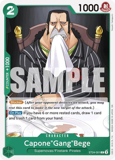 Capone"Gang"Bege [Starter Deck: GREEN Jewelry Bonney] (ONLINE ORDER ONLY)