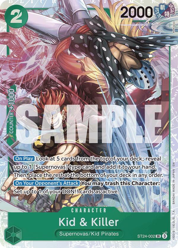 Kid & Killer [Starter Deck: GREEN Jewelry Bonney] (ONLINE ORDER ONLY)