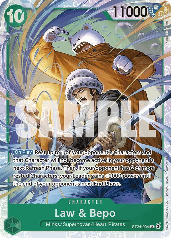 Law & Bepo [Starter Deck: GREEN Jewelry Bonney] (ONLINE ORDER ONLY)