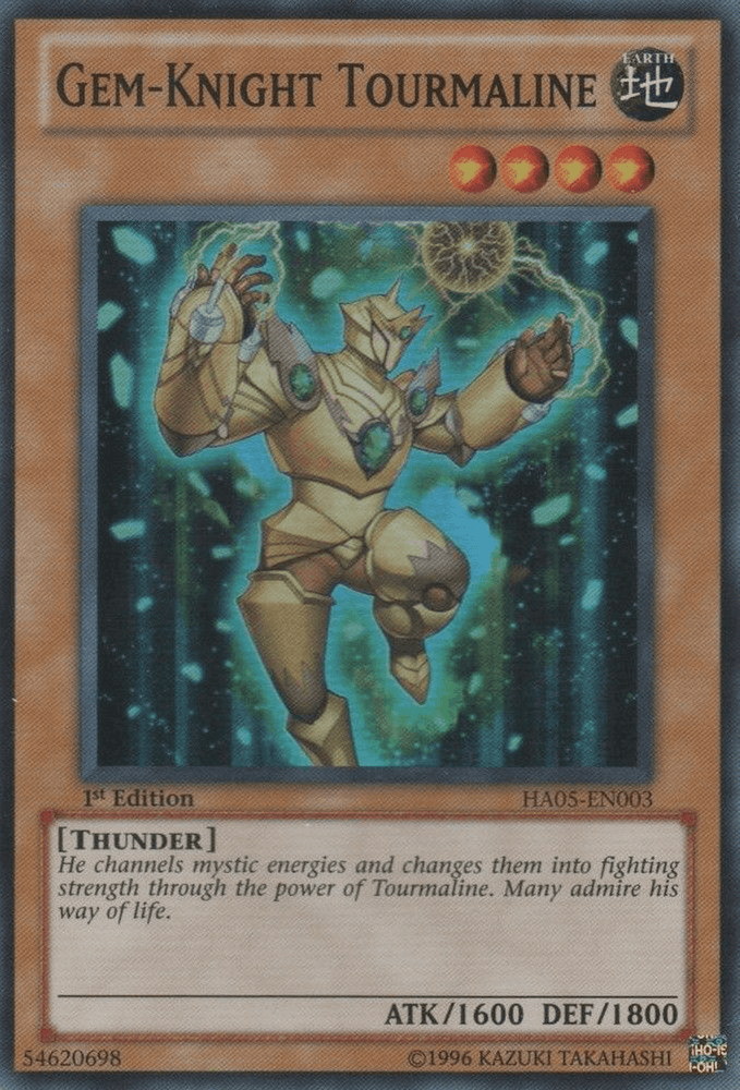 Gem-Knight Tourmaline [HA05-EN003] Super Rare (ONLINE ORDER ONLY)