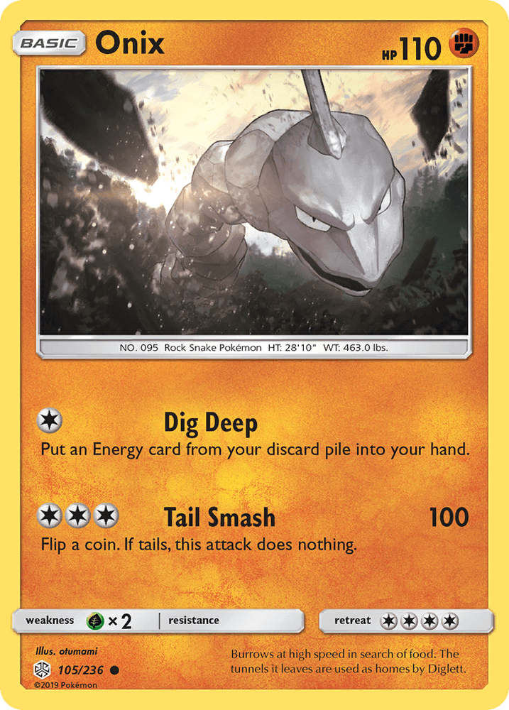 Onix (105/236) [Sun & Moon: Cosmic Eclipse] (Online Only)