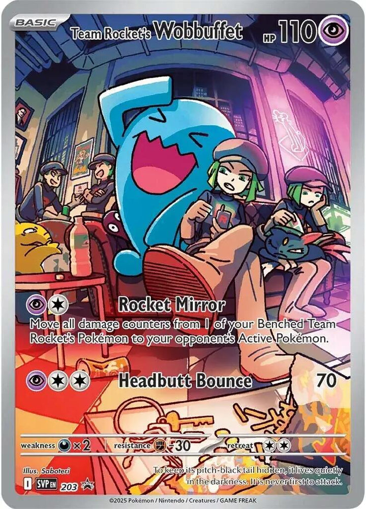 Team Rocket's Wobbuffet (203) [Scarlet & Violet: Black Star Promos] (ONLINE ORDER ONLY)