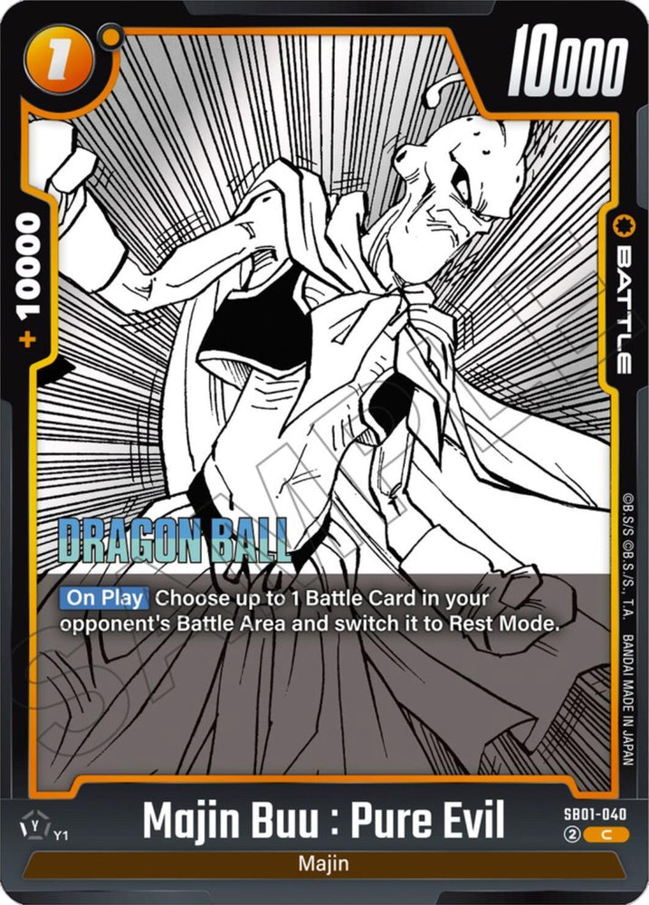 Majin Buu : Pure Evil [Manga Booster 01] (ONLINE ORDER ONLY)